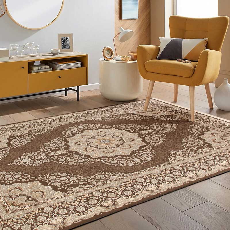 Tena Brown Palace Rug - Kristal Carpets