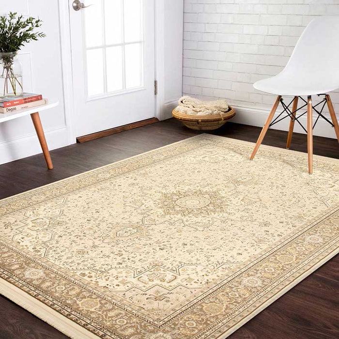 Tena Cream Mid Rug - Kristal Carpets