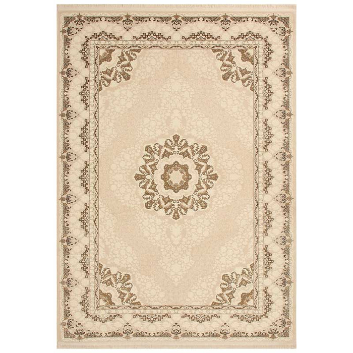 Tena Cream Pattern Rug - Kristal Carpets