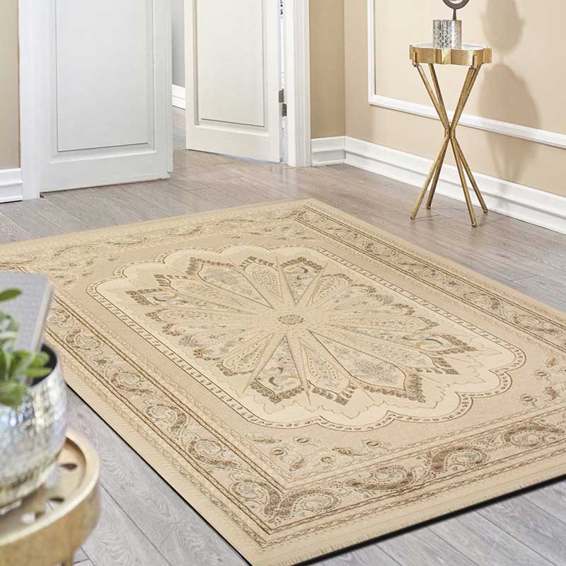 Tena Cream Soft Rug - Kristal Carpets
