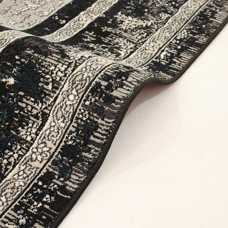 Tena Grey Frame Rug - Kristal Carpets