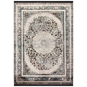 Tena Grey Frame Rug - Kristal Carpets