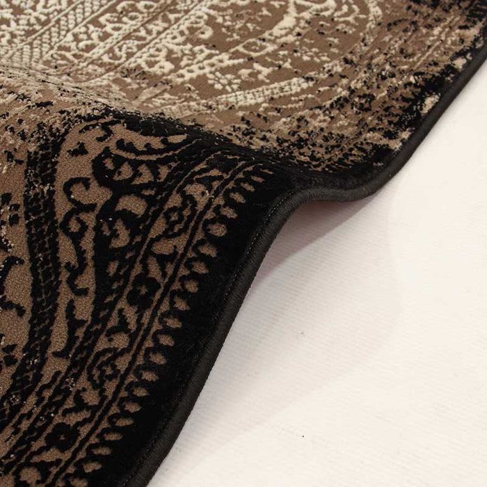 Trend Black Pattern Rug - Kristal Carpets