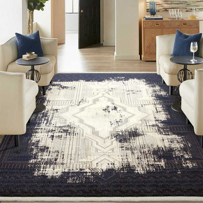 Trend Navy Trans Rug - Kristal Carpets