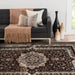 Anatolia Brown Strip Rug - Kristal Carpets