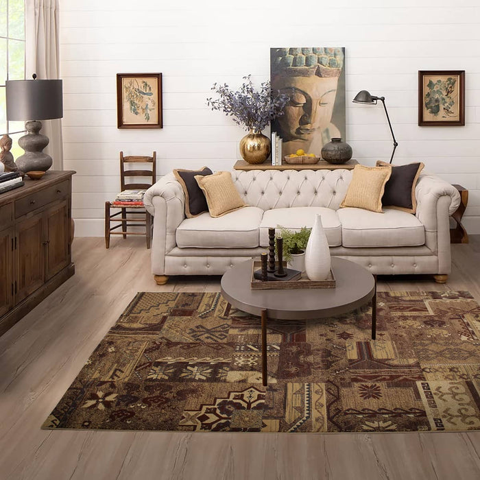 Kashmir Brown Decor Rug 160x230 - Kristal Carpets