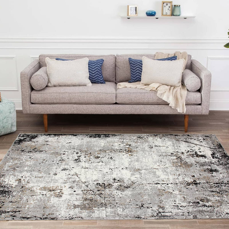 Merry Dark Volcano Rug - Kristal Carpets