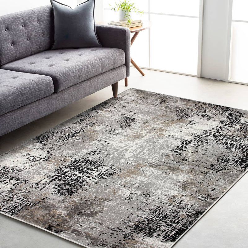 Merry Black Dot Rug - Kristal Carpets