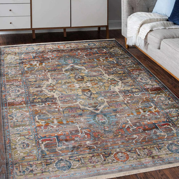 Mystick Colorful Aging Rug - Kristal Carpets