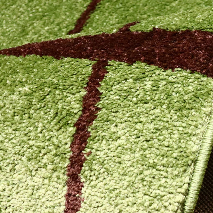 Promo Frieze Brown Line Rug 150x200 - Kristal Carpets