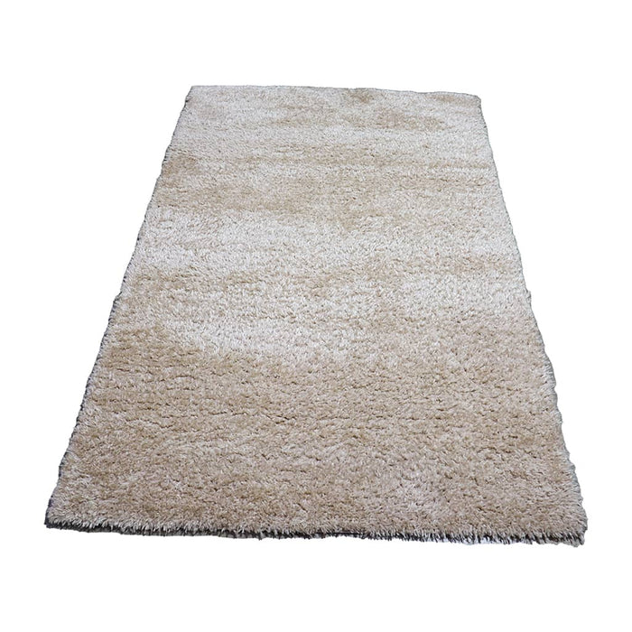 Plush Shaggy Beige Rug - Kristal Carpets