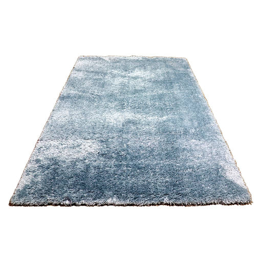 Plush Shaggy Sea Blue Rug - Kristal Carpets