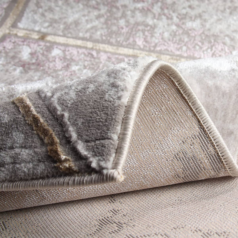 Star Wave Pink Rug - Kristal Carpets