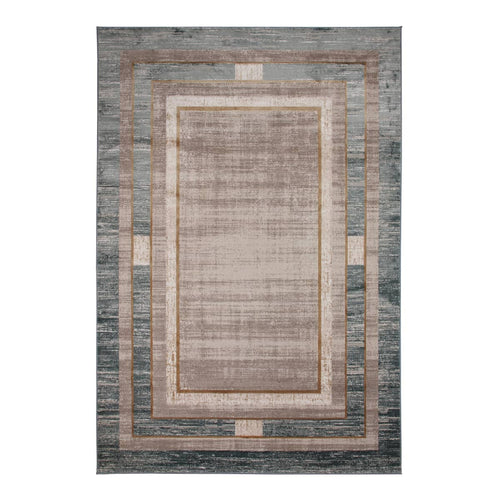 Star Frame Blue Rug