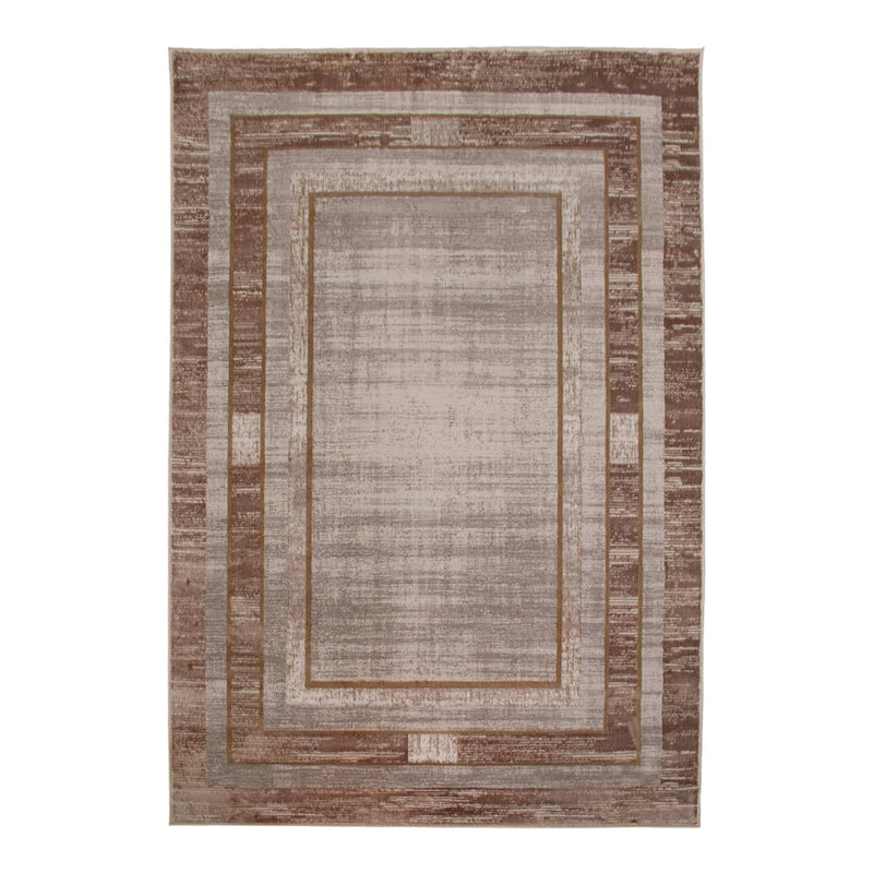 Star Frame Brown Rug - Kristal Carpets