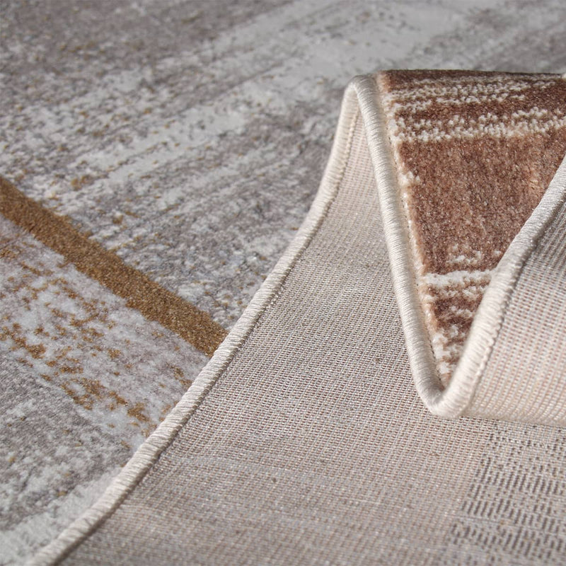 Star Frame Brown Rug - Kristal Carpets